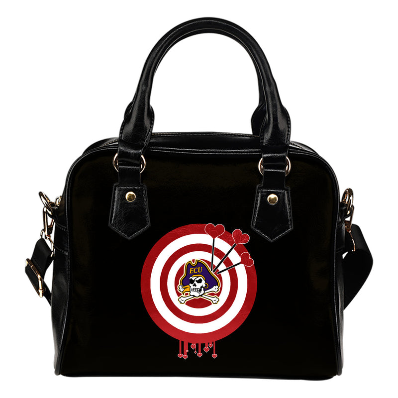 Valentine Sweet East Carolina Pirates Dart Couple Love Shoulder Handbags