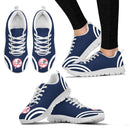 Lovely Curves Stunning Logo Icon New York Yankees Sneakers