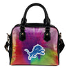 Rainbow Dynamic Mix Colours Gorgeous Detroit Lions Shoulder Handbags