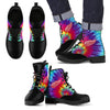 Tie Dying Awesome Background Rainbow Detroit Red Wings Boots