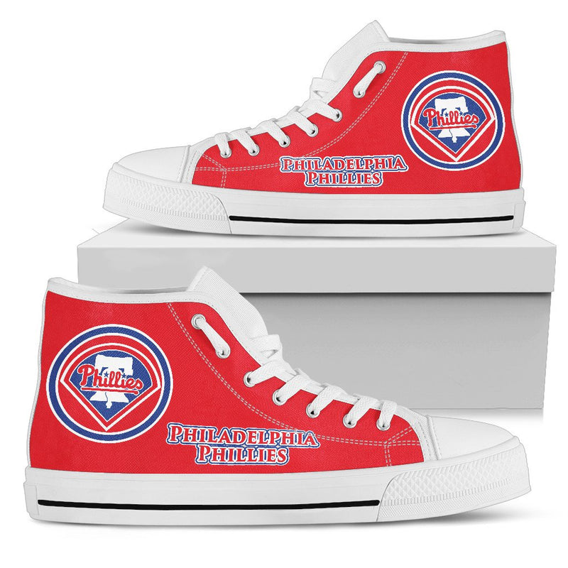 Circle Logo Philadelphia Phillies High Top Shoes