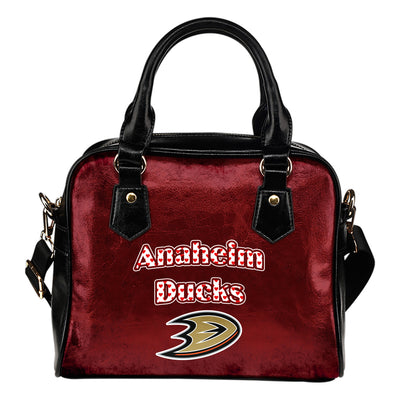 Love Icon Mix Anaheim Ducks Logo Meaningful Shoulder Handbags