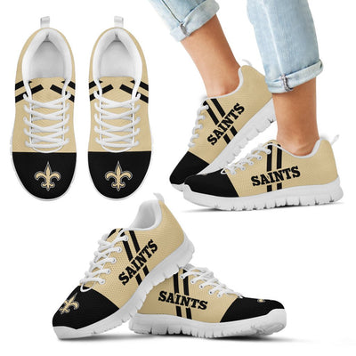 Line Stripe Logo Bottom New Orleans Saints Sneakers