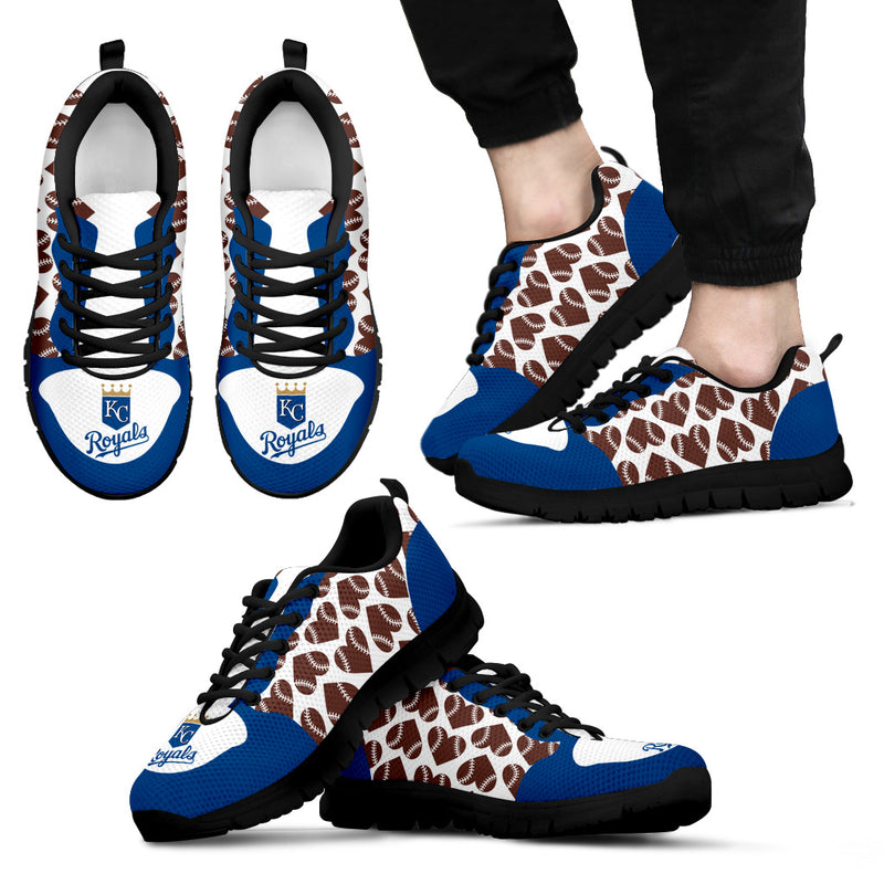 Great Football Love Frame Kansas City Royals Sneakers