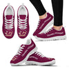 Wave Red Floating Pattern Central Michigan Chippewas Sneakers