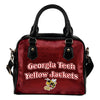 Love Icon Mix Georgia Tech Yellow Jackets Logo Meaningful Shoulder Handbags
