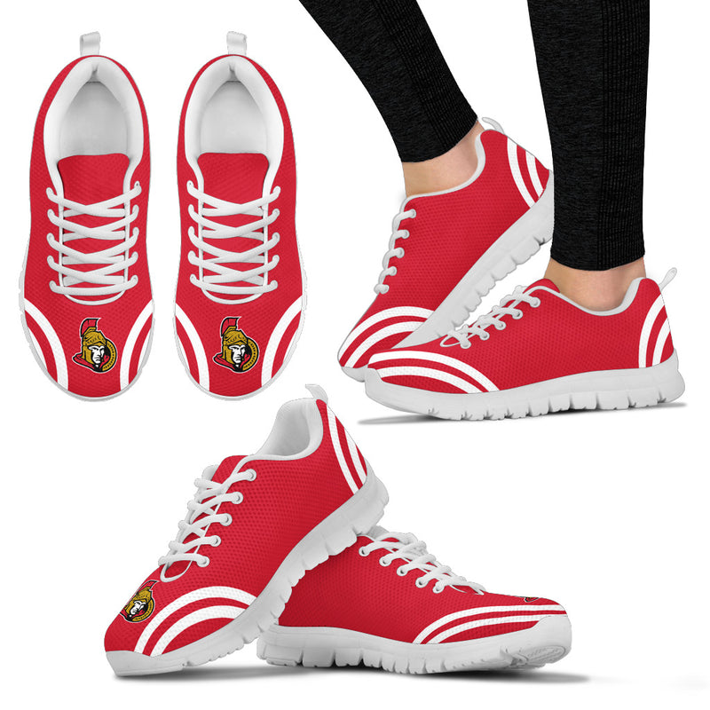 Lovely Curves Stunning Logo Icon Ottawa Senators Sneakers