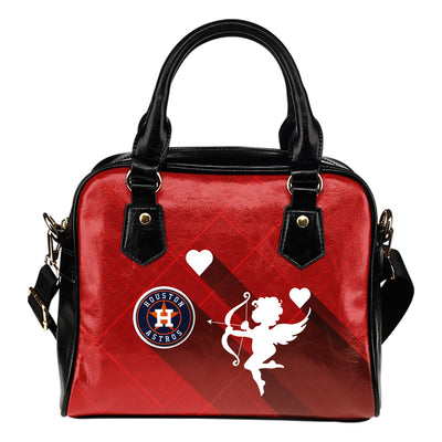 Superior Cupid Love Delightful Houston Astros Shoulder Handbags