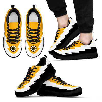 Jagged Saws Creative Draw Boston Bruins Sneakers