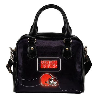 Fancy Cleveland Browns Fashion Logo Lighting Cosy Shoulder Handbags