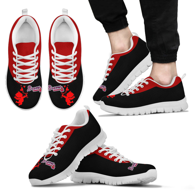 Cute Cupid Angel Background Atlanta Braves Sneakers