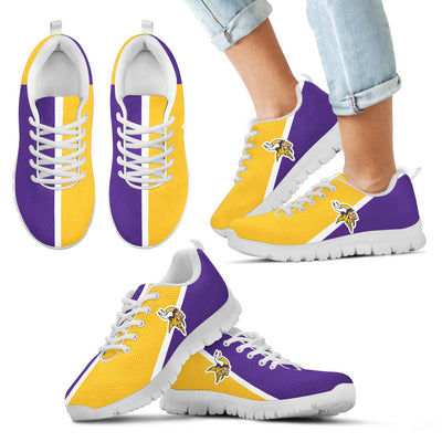 Dynamic Aparted Colours Beautiful Logo Minnesota Vikings Sneakers