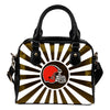 Central Awesome Paramount Luxury Cleveland Browns Shoulder Handbags