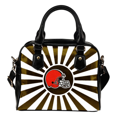 Central Awesome Paramount Luxury Cleveland Browns Shoulder Handbags