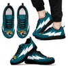 Funny Jacksonville Jaguars Sneakers Thunder Lightning Amazing Logo