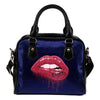 Beautiful Lips Elegant Logo Atlanta Braves Shoulder Handbags