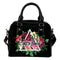 Floral Rose Valentine Logo Washington Capitals Shoulder Handbags