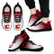 Custom Printed Calgary Flames Sneakers Leopard Pattern Awesome