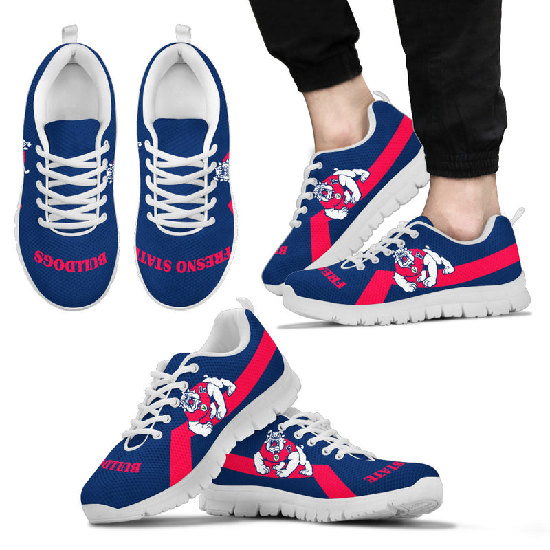 Fresno State Bulldogs Line Logo Sneakers