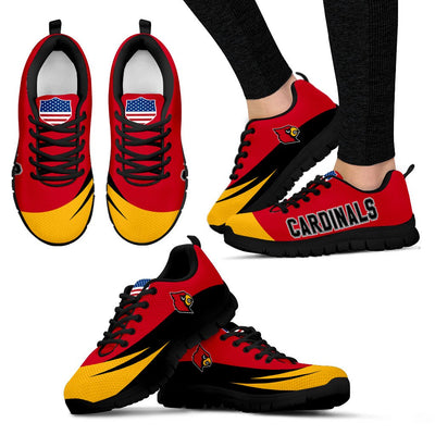 Awesome Gift Logo Louisville Cardinals Sneakers