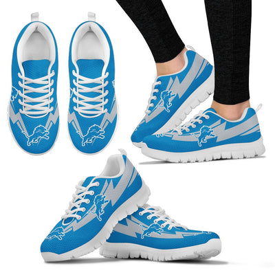 Three Amazing Good Line Charming Logo Detroit Lions Sneakers