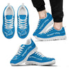 Wave Red Floating Pattern Detroit Lions Sneakers