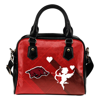 Superior Cupid Love Delightful Arkansas Razorbacks Shoulder Handbags