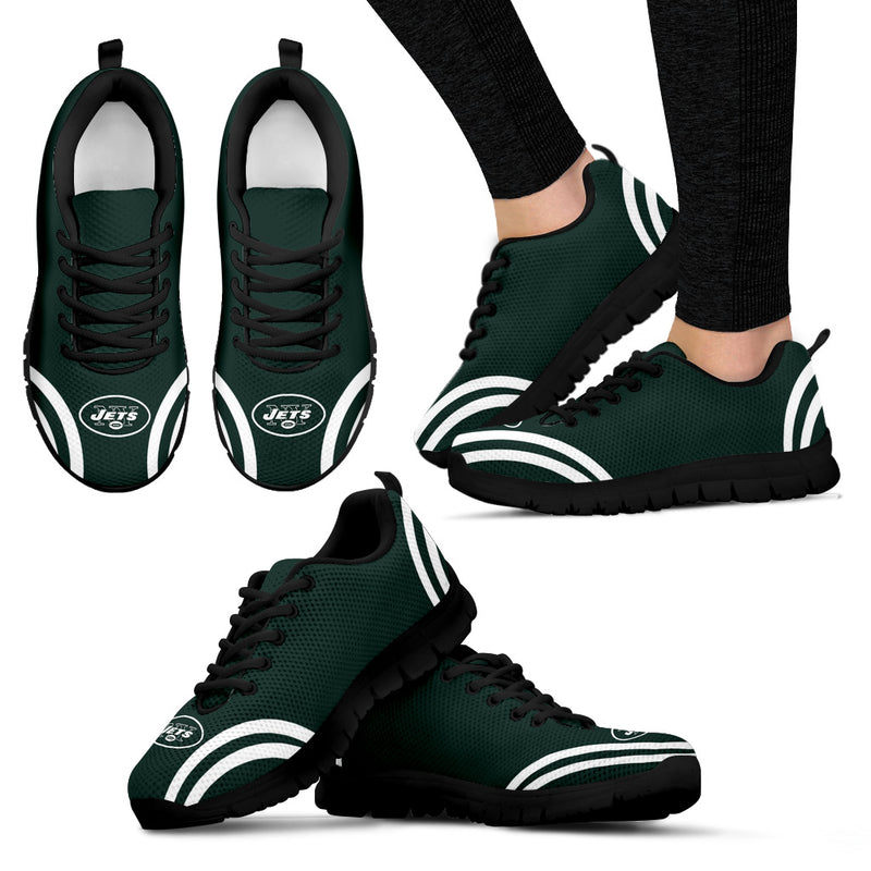 Lovely Curves Stunning Logo Icon New York Jets Sneakers