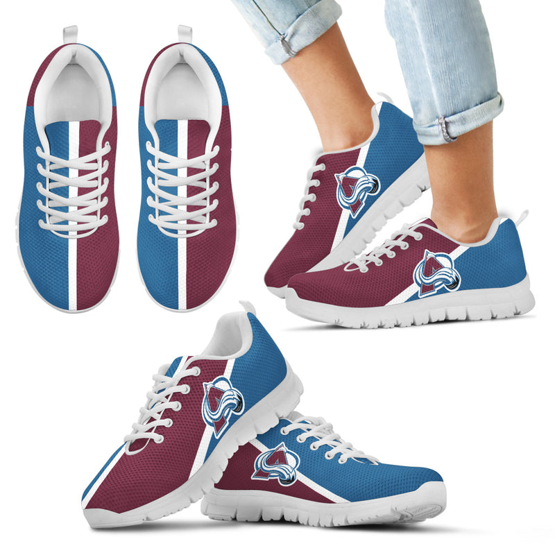 Dynamic Aparted Colours Beautiful Logo Colorado Avalanche Sneakers