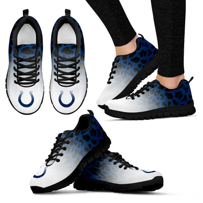 Leopard Pattern Awesome Indianapolis Colts Sneakers