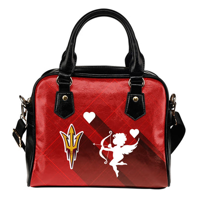 Superior Cupid Love Delightful Arizona State Sun Devils Shoulder Handbags