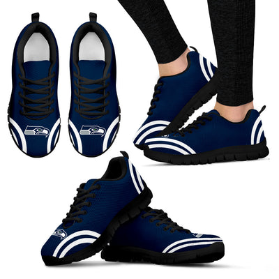 Lovely Curves Stunning Logo Icon Seattle Seahawks Sneakers