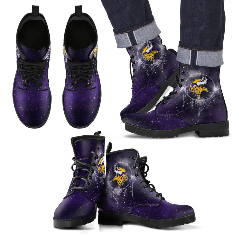 Secret Green Sun And Moon Dreamcatcher Minnesota Vikings Boots