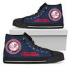 Circle Logo New York Yankees High Top Shoes