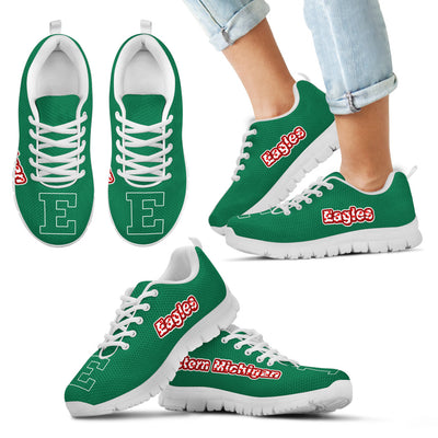 Magnificent Eastern Michigan Eagles Amazing Logo Sneakers