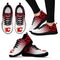 Custom Printed Calgary Flames Sneakers Leopard Pattern Awesome