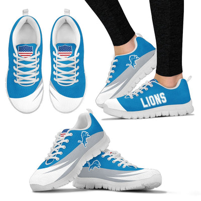 Awesome Gift Logo Detroit Lions Sneakers