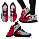 Dynamic Aparted Colours Beautiful Logo Ohio State Buckeyes Sneakers