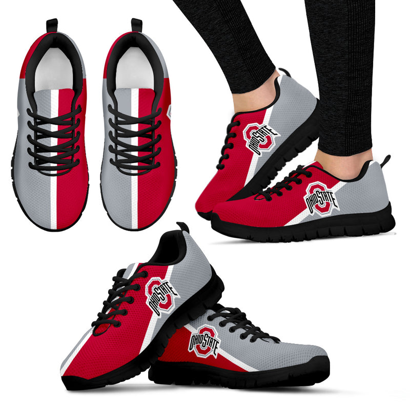 Dynamic Aparted Colours Beautiful Logo Ohio State Buckeyes Sneakers