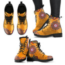 Golden Peace Hand Crafted Logo Alabama Crimson Tide Leather Boots