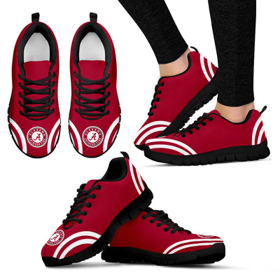 Lovely Curves Stunning Logo Icon Alabama Crimson Tide Sneakers