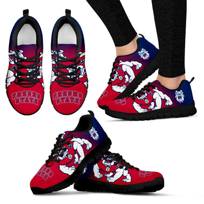 Colorful Unofficial Fresno State Bulldogs Sneakers