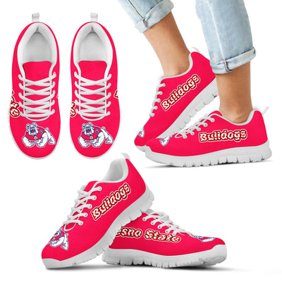 Magnificent Fresno State Bulldogs Amazing Logo Sneakers