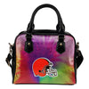 Rainbow Dynamic Mix Colours Gorgeous Cleveland Browns Shoulder Handbags