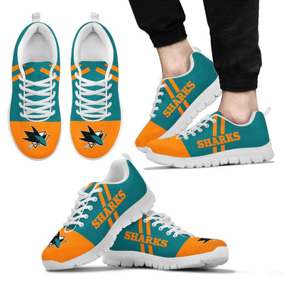 Line Stripe Logo Bottom San Jose Sharks Sneakers