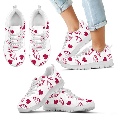 Sweeten Dreamy Love Pattern With Logo Philadelphia Eagles Sneakers