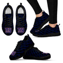 Marvelous Striped Stunning Logo New York Giants Sneakers