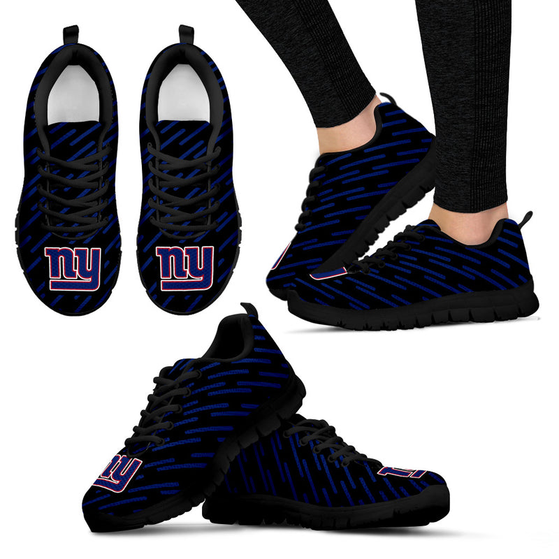 Marvelous Striped Stunning Logo New York Giants Sneakers