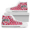 Puzzle Logo With Ohio State Buckeyes High Top Shoes