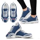 Lovely Curves Stunning Logo Icon Atlanta Braves Sneakers